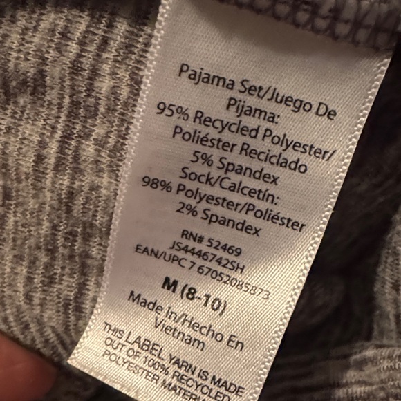 Joyspun Gray Ribbed Lounge Set - Picture 4 of 10